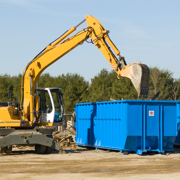 are there any restrictions on where a residential dumpster can be placed in East Alton